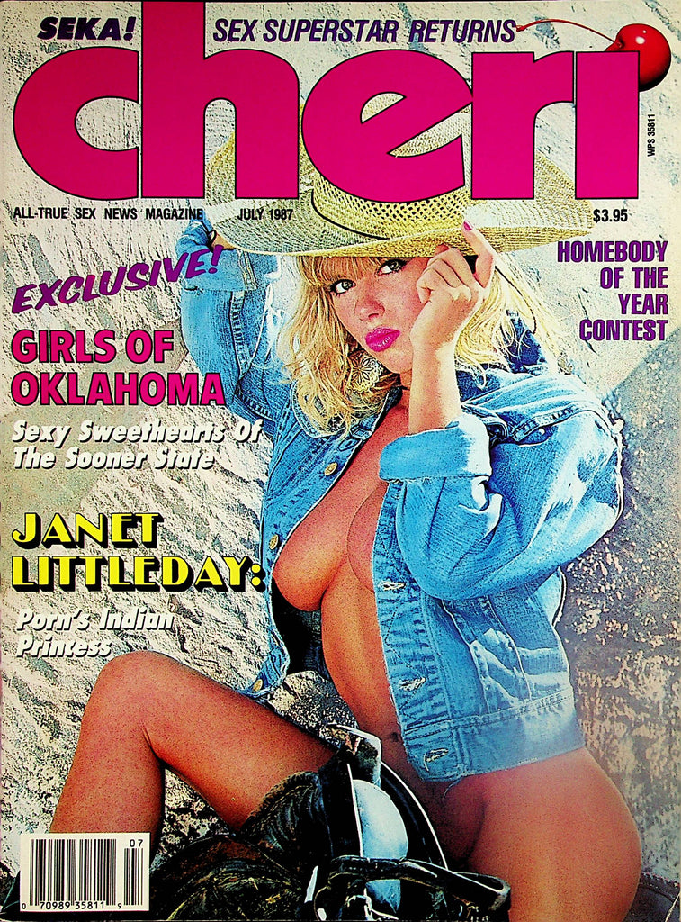 Cheri Magazine   Janet Littleday / Seka Returns July 1987     051824lm-p