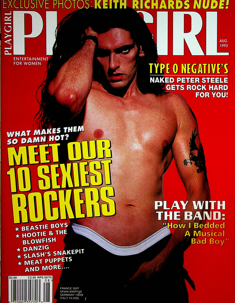 Playgirl Magazine 10 Sexiest Rockers  August 1995