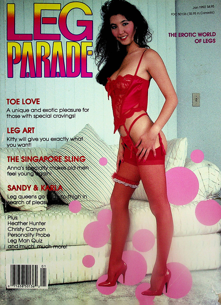 Leg Parade Magazine  Heather Hunter, Christy Canyon / Toe Love, Leg Art  January  1992   123124lm-p2