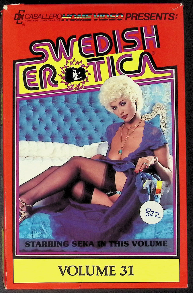 Swedish Erotica #31 Starring Seka Dominique John Holmes Adult VHS Caballero Home Video 051826AKVHS