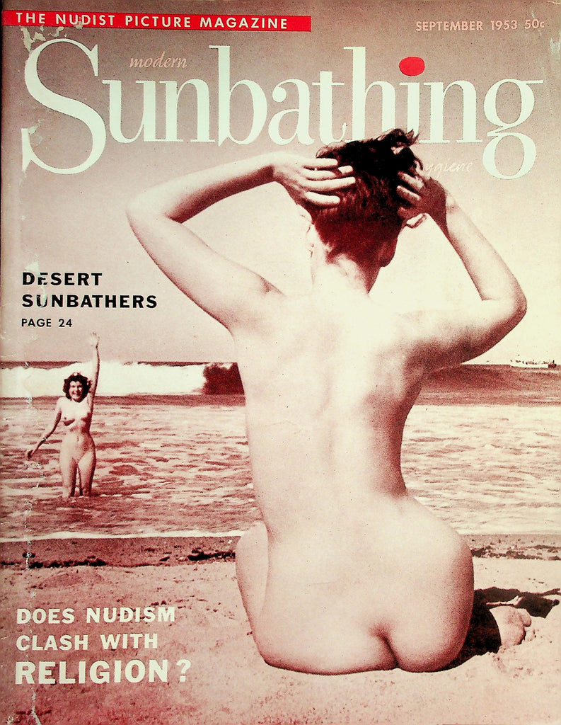 Modern Sunbathing Nudist Magazine  Desert Sunbthers  September 1953      032426lmp