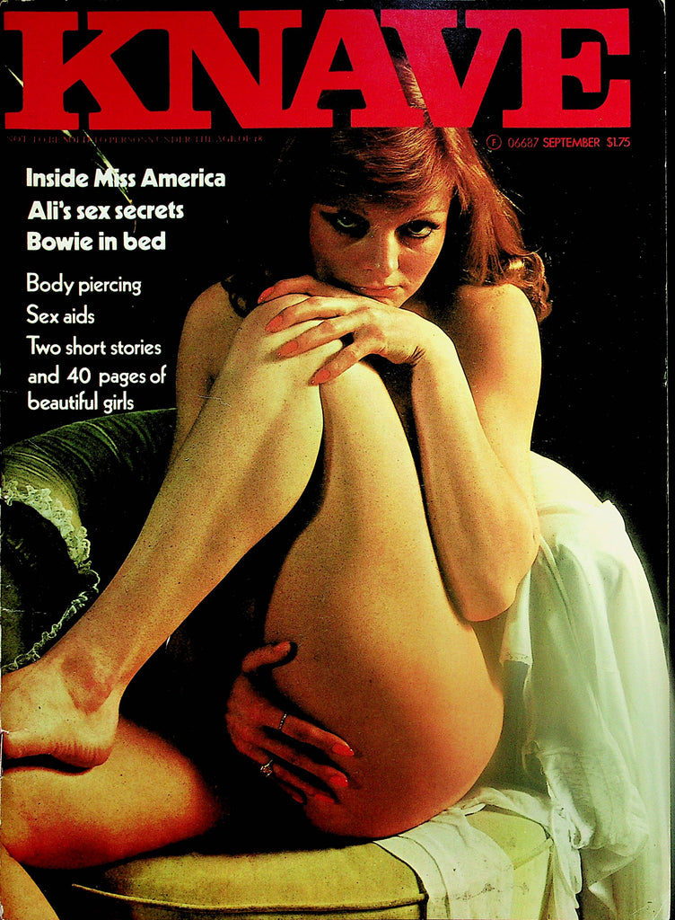 Knave Magazine  Inside Miss America / Bowie In Bed / Ali's Sex Secrets   September 1976  021324lmp-2