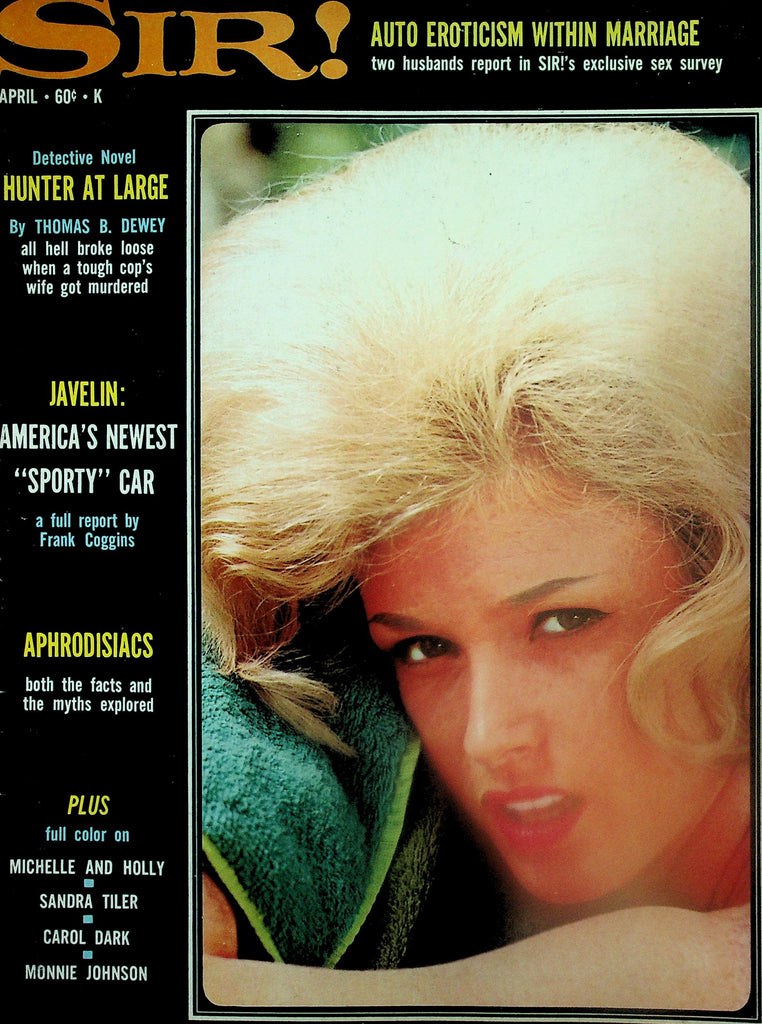 Sir! Magazine  Cover/Centerfold Girl Carol Dark  April 1968   120525lmp