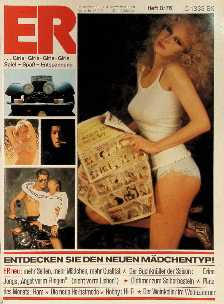 ER Inhalt Foreign German Magazine August 1976 Erica Jongs Helmut Newton  100325AMP