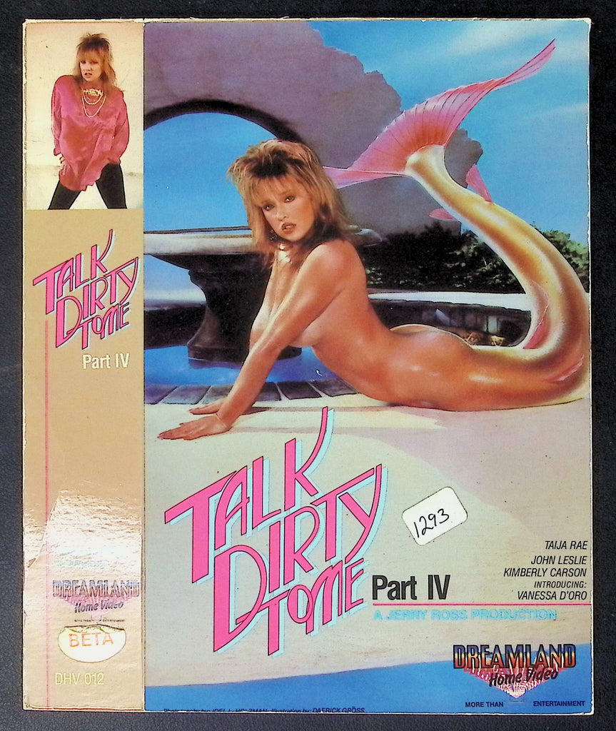Talk Dirty To Me Taija Rae John Leslie Kimberly Carson Adult VHS Jerry Ross Production 042026AKVHS-6