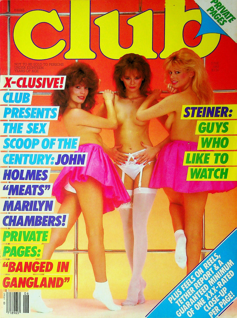 Club Magazine John Holmes & Marilyn Chambers June 1983 050225RP