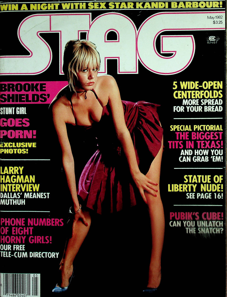 Stag Magazine  5 Wide-Open Centerfolds  May 1982     082225lm-p
