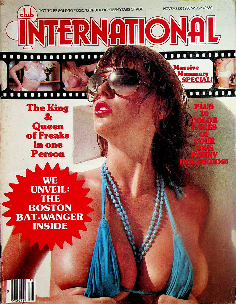 Club International Magazine The Boston Bat-Wanger / Massive Mammary Special  November 1980   Paul Raymond     121723lm-p