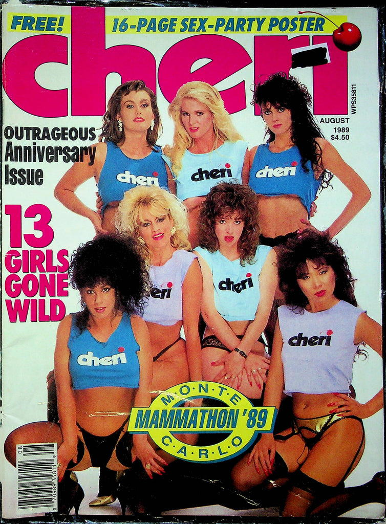 Cheri Magazine Anniversary Issue Mammathon '89 August 1989 031824RP