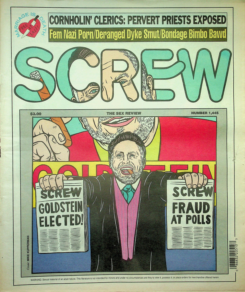 Screw Newspaper  Deranged Dyke Smut / Bondage Bimbo     #1445   November 11,  1996    010626lmp2 (Copy)