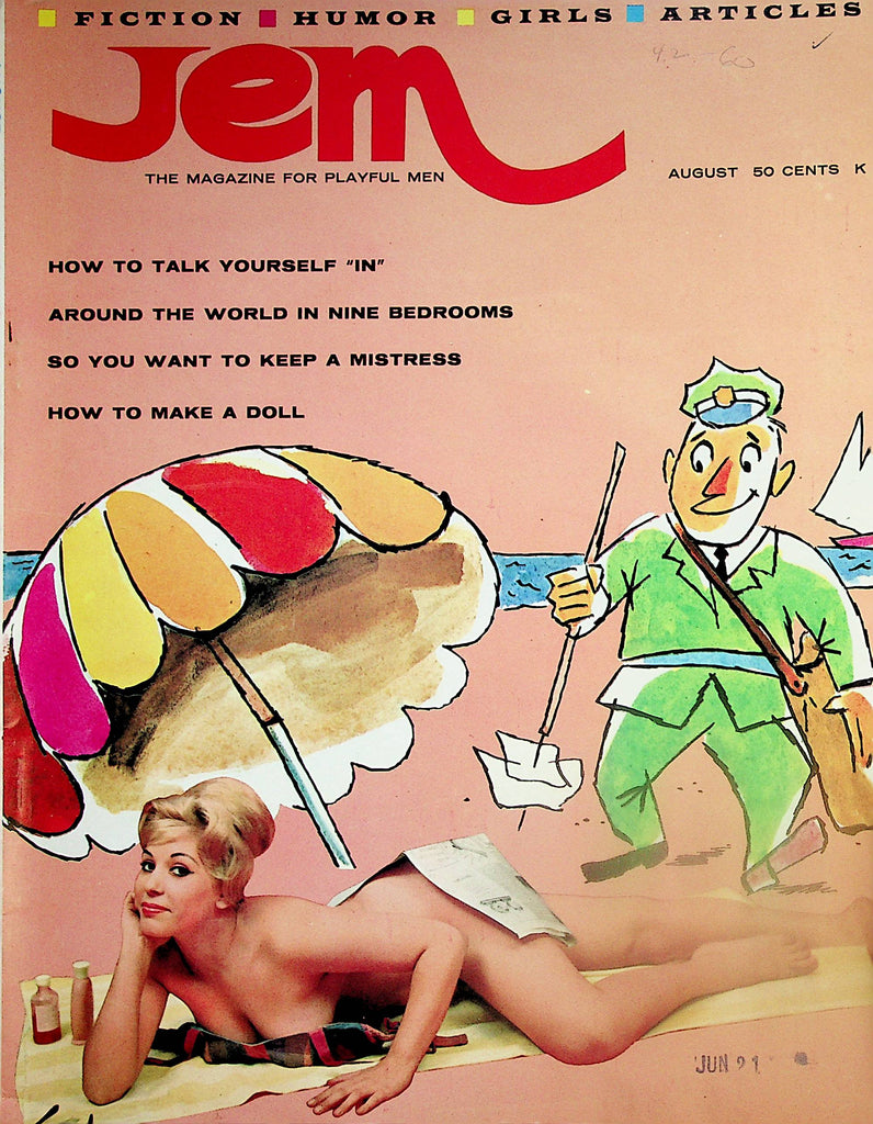 Jem Magazine  So You Want To Keep A Mistress? / Curvaceous Cuties  August 1960's    061224lm-p