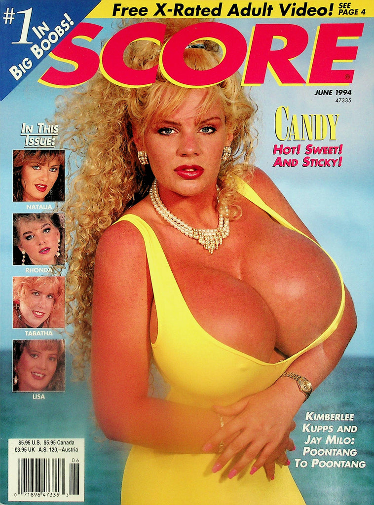 Score Busty Magazine  Covergirl Candy Cantaloupes / Kimberlee Kupps   June 1994  072325lm-p