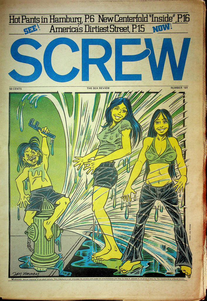 Screw Men's Newspaper How Pants In Hamburg No.181 August 21 1972 061124OSRP