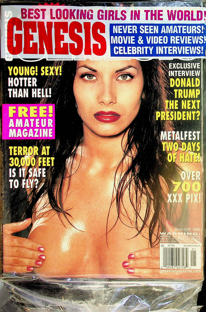 Genesis Magazine  Exclusive Interview Donald Trump The Next President? January 1998   new/sealed     011824lm-p2