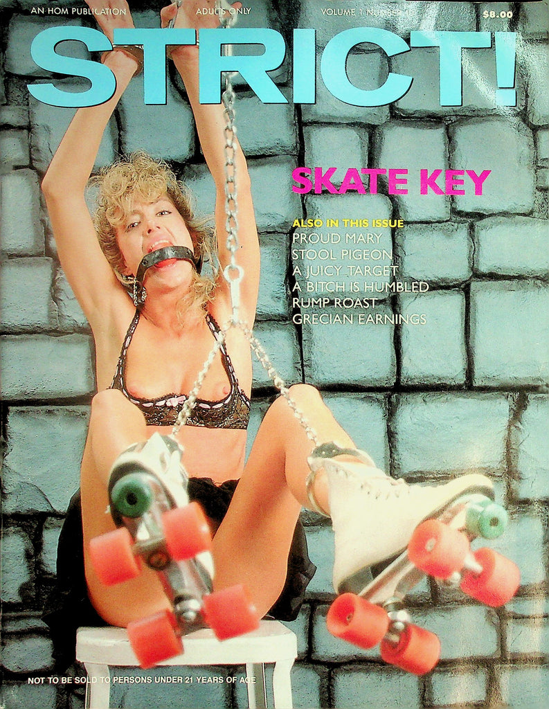 Strict! Bondage Magazine  Skate Key / A Bitch Humbled vol.1 #10  1989 by HOM  103026lmp-GSC