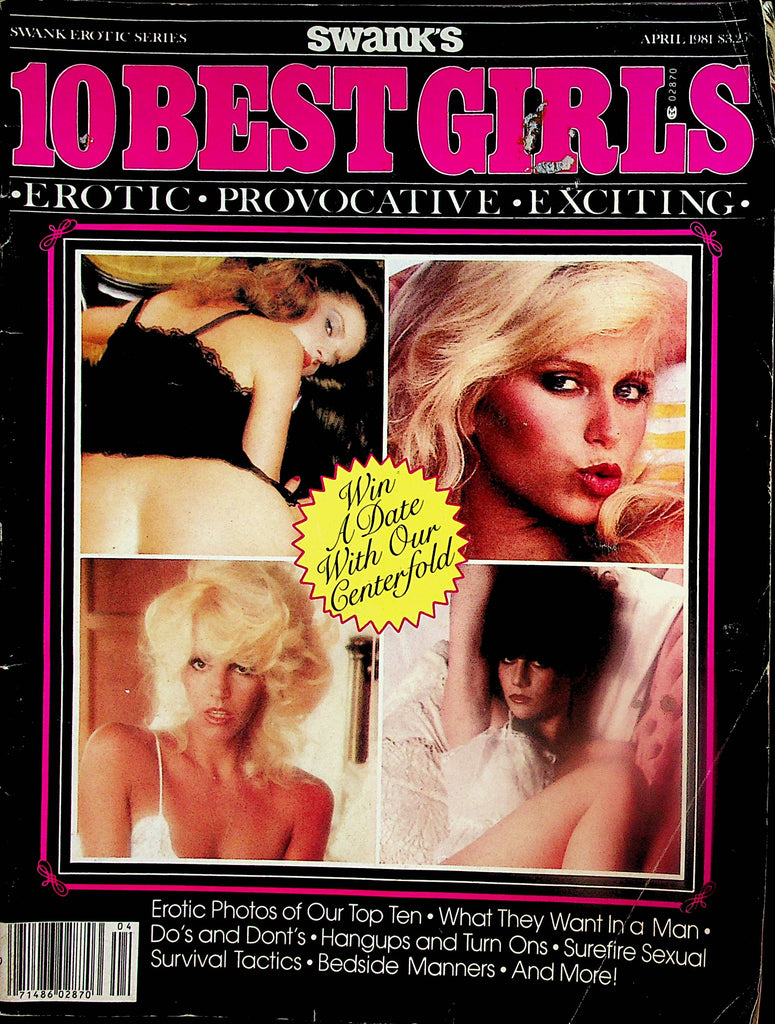 Swank's 10 Best Girls Magazine  R.J. , Adriane , Marla & More!  April 1981   020725lm-p