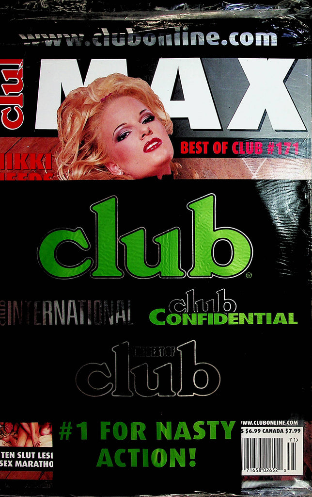 Club Max  Magazine  Nikki Needs Dikki!  #171      new/sealed     122723lm-p