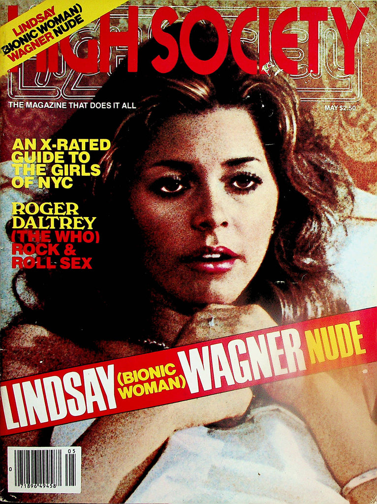 High Society Magazine   Lindsay Wagner (Bionic Woman) Nude! / Roger Daltrey   May 1979    031325lm-p