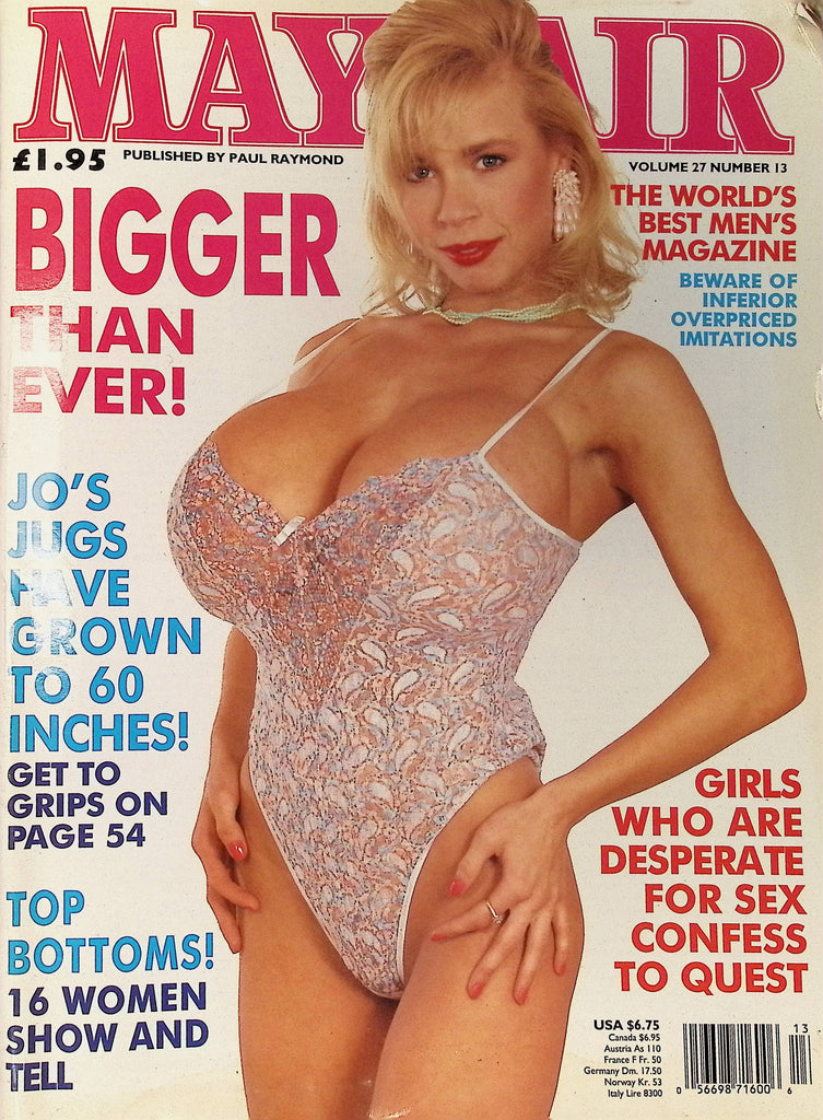 Mayfair Magazine Vol 27 #13 1992 Tiffany Towers 093025AMP