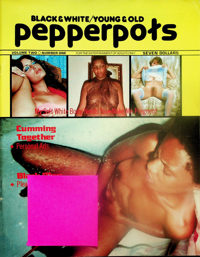 Pepperpots Contact Magazine  Black & White - Cumming Together vol.2 #1  1970's     121625lmp