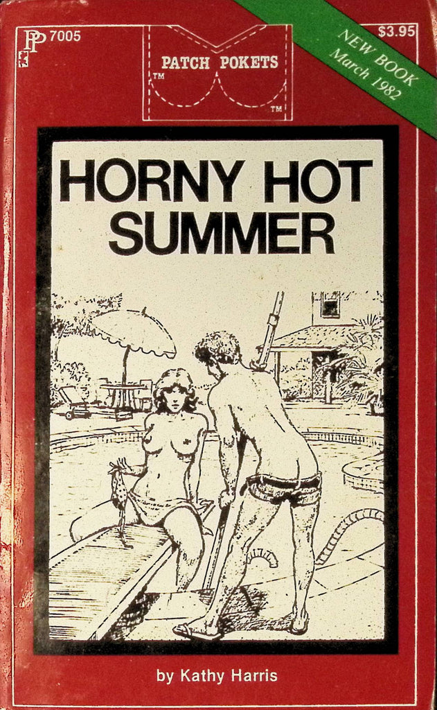 Horny Hot Summer by Kathy Harris PP7005 March 1982 Patch Pockets Greenleaf Classics Adult Paperback Novel 081925AMP