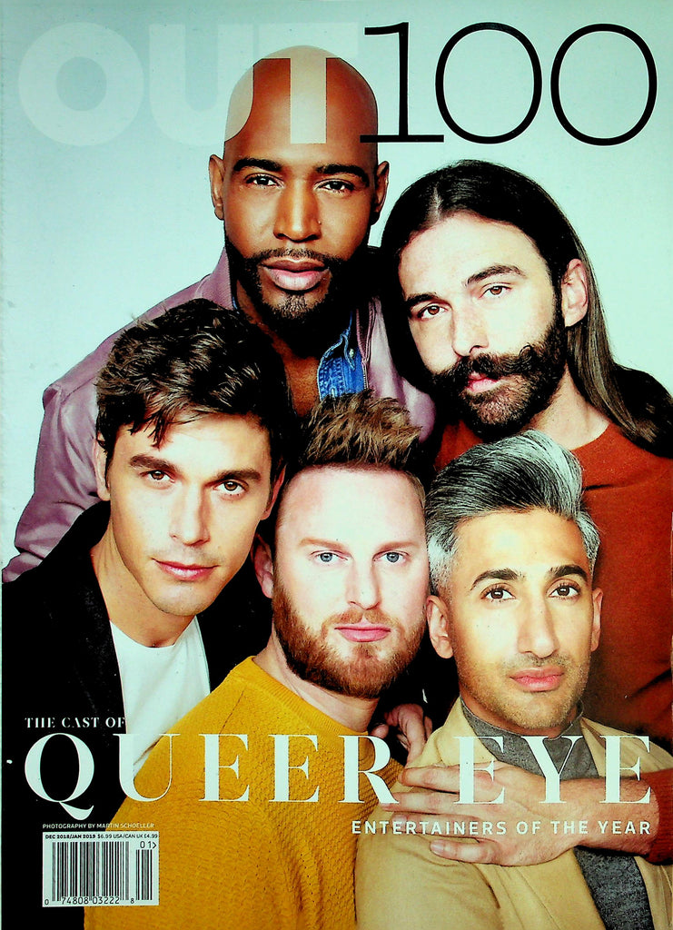 Out 100  Gay and Lesbian Magazine  The Cast Of Queer Eye Entertainers Of The Year   December 2018 / January 2019    031426lmp