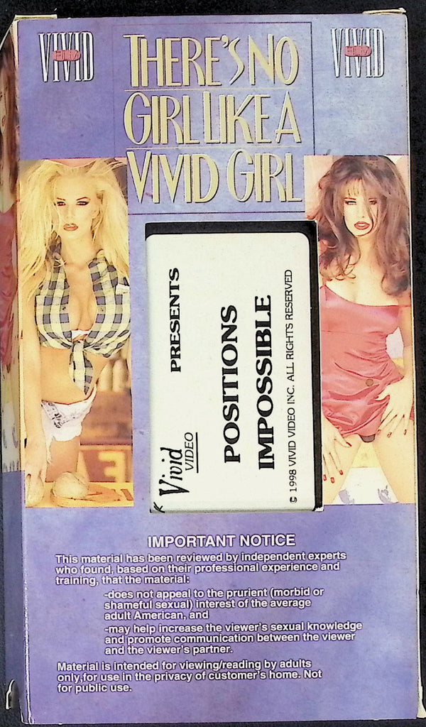 Positions Impossible Adult VHS 1998 Vivid Film 102425AKVHS