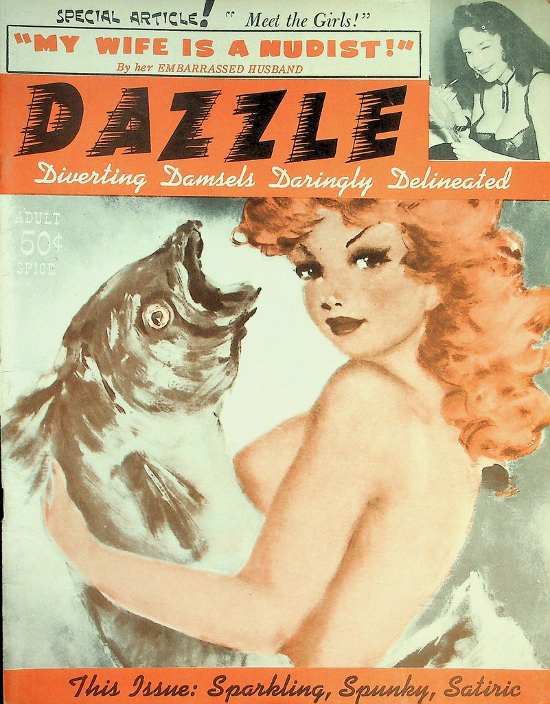Dazzle Vintage Magazine   Pink Bloomers/ My Wife Is A Nudist  1957   102126lmp-GSC