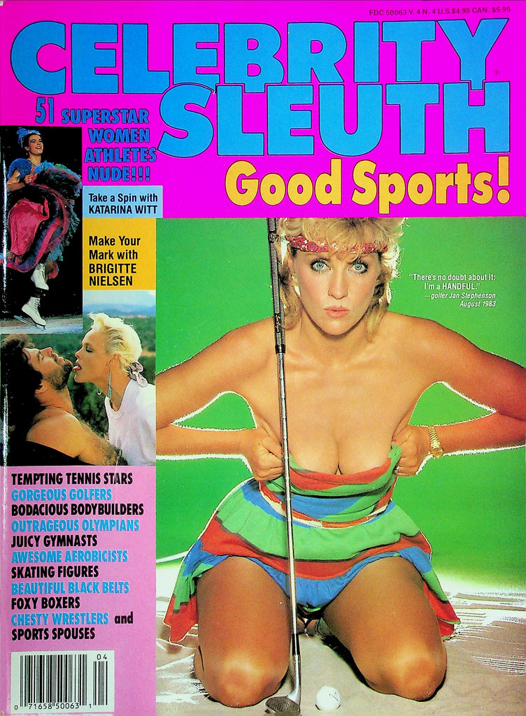 Celebrity Sleuth Magazine Jan Stephenson & Katarina Witt Vol.4 No.4 031325RP