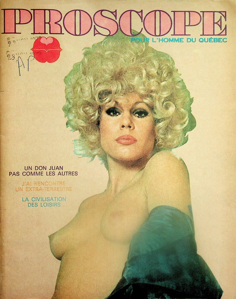 Proscope French International Vintage Magazine  Cover / Centerfold Girl Ambre  #7  1970's   092325lm-p