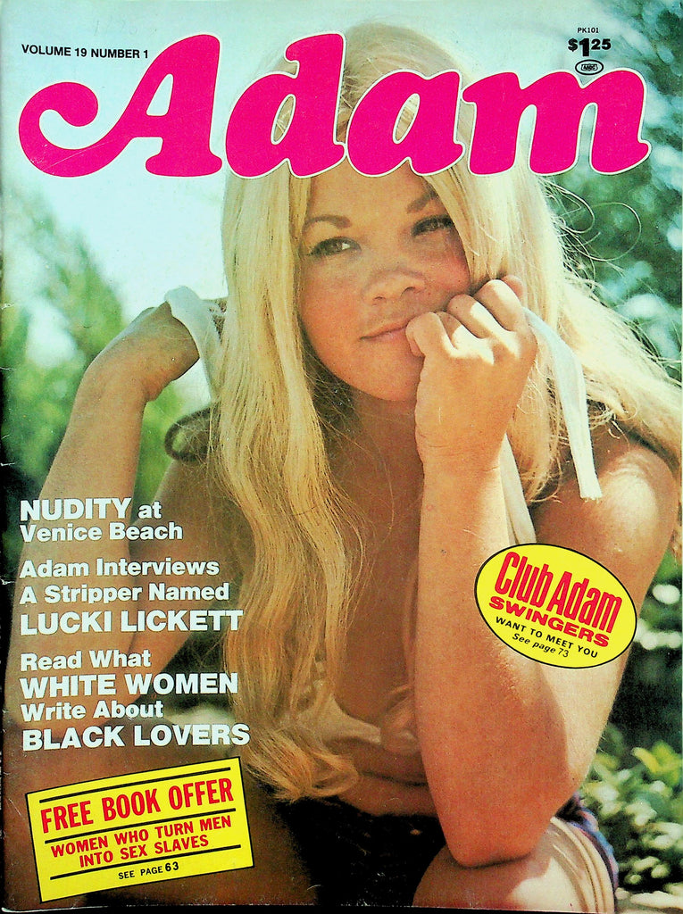 Adam Magazine   Covergirl Jessica Jones  vol.19 #1  January 1975    010226lmp