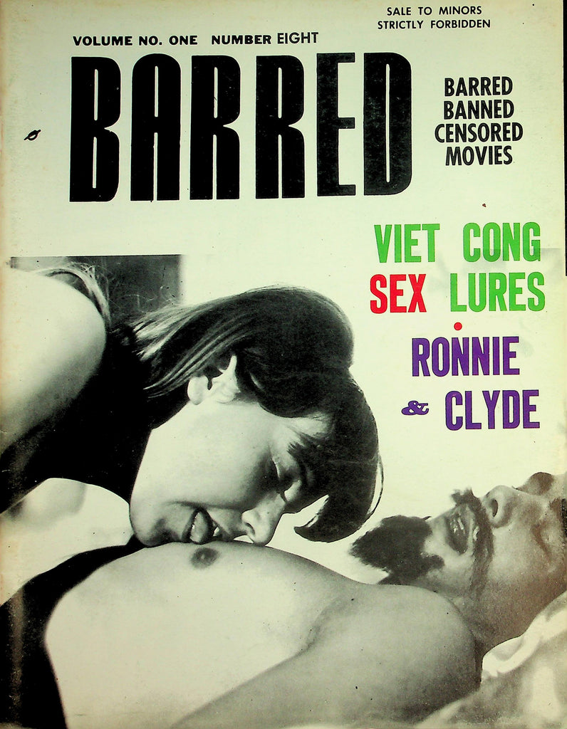Barred Magazine Banned Censored Movies: Viet Con, Sex Lures, Ronnie & Clyde   vol. 1 #8 1960's   091726lmp-GSC
