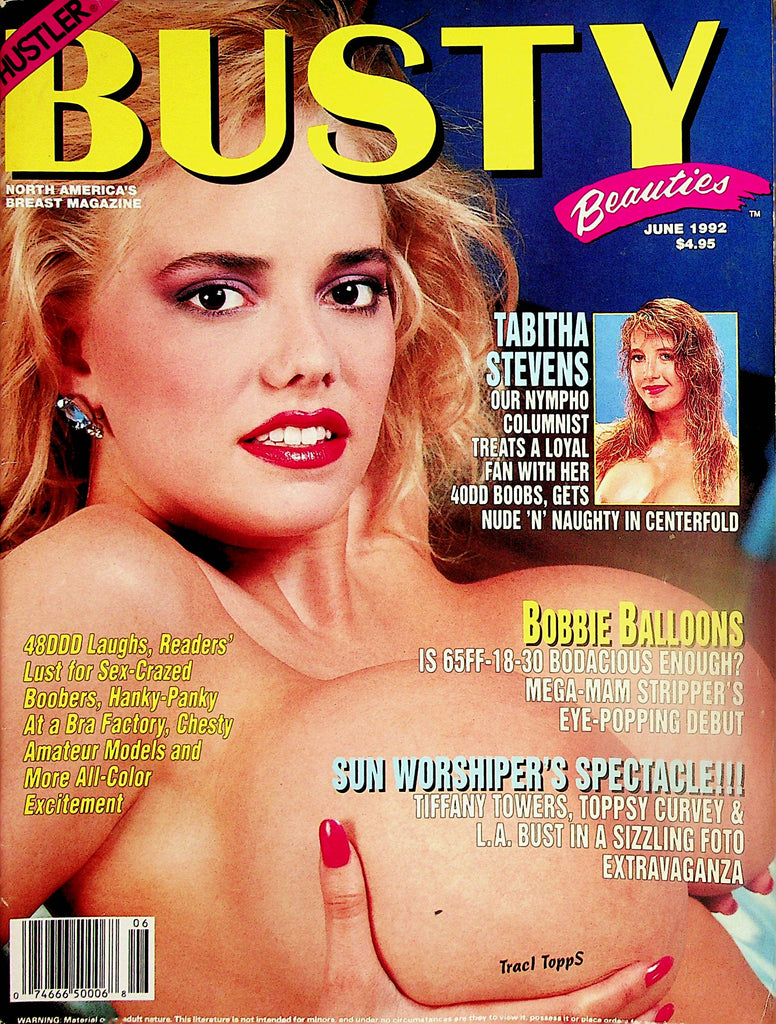 Busty Beauties Magazine  Covergirl Traci Topps / Tiffany Towers / Toppsy Curvey and More!  June 1992     010224lm-p2