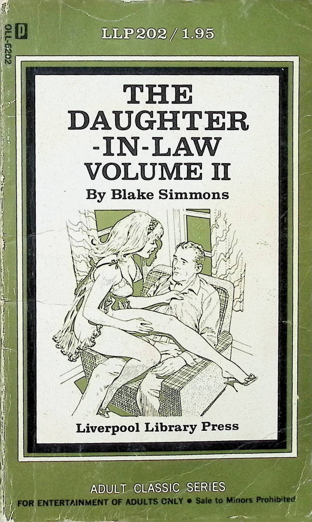 The Daughter In Law Vol 2 by Blake Simmons 1970 LLP202 Liverpool Library Adult Paperback Novel-082124AMP