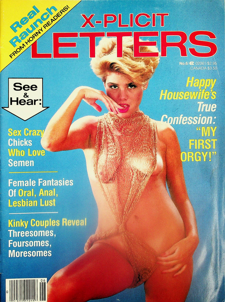 X-Plicit Letters Magazine  "My First Orgy!" / Sex Crazy Chicks  #6  1984   072725lm-p