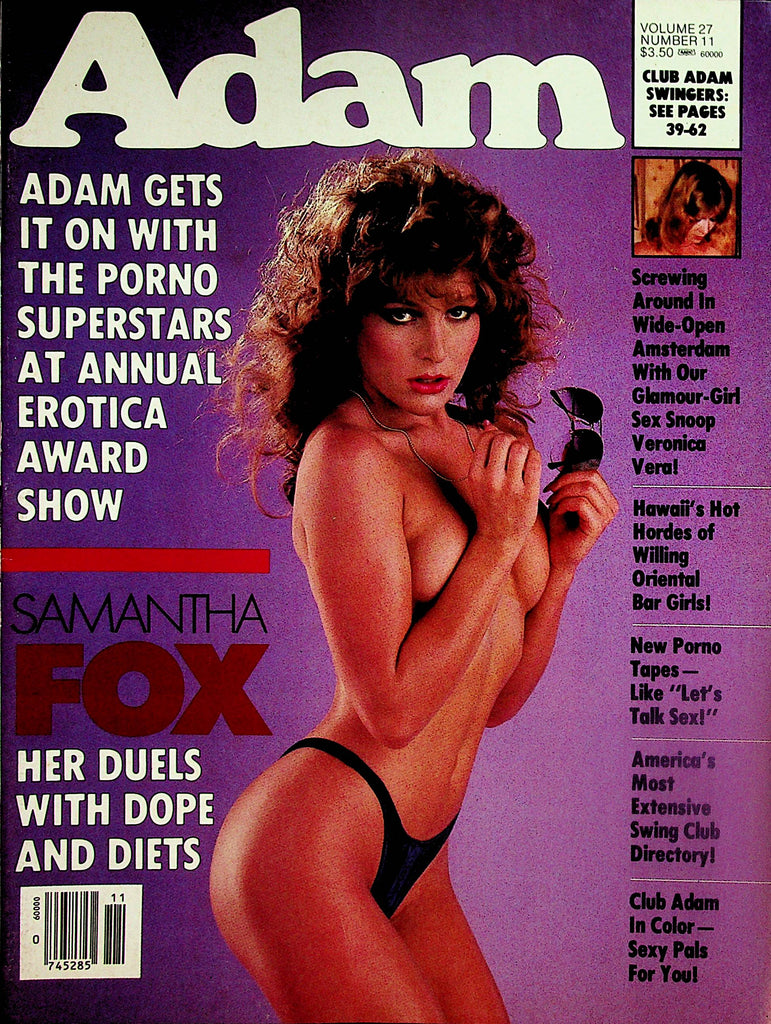 Adam  Magazine  Samantha Fox / Covergirl  vol.27 #11 1983    030924lm-p