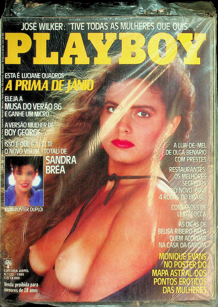 Playboy Italian International Magazine  Luciane Quadros, Sandra Brea, Boy George  #123 1985     New/Sealed   022626lmp