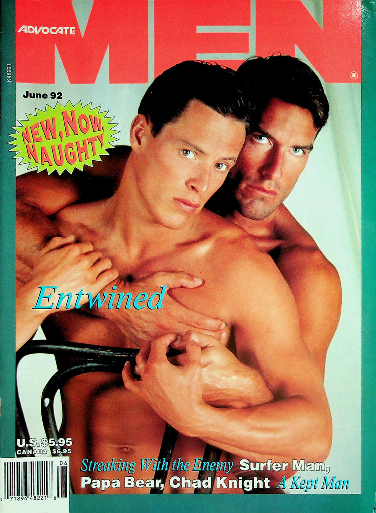 Advocate Gay Magazine  Entwined - Cover Guys Nathan Cloutier & Damien Anthony  June 1992    030726lmp
