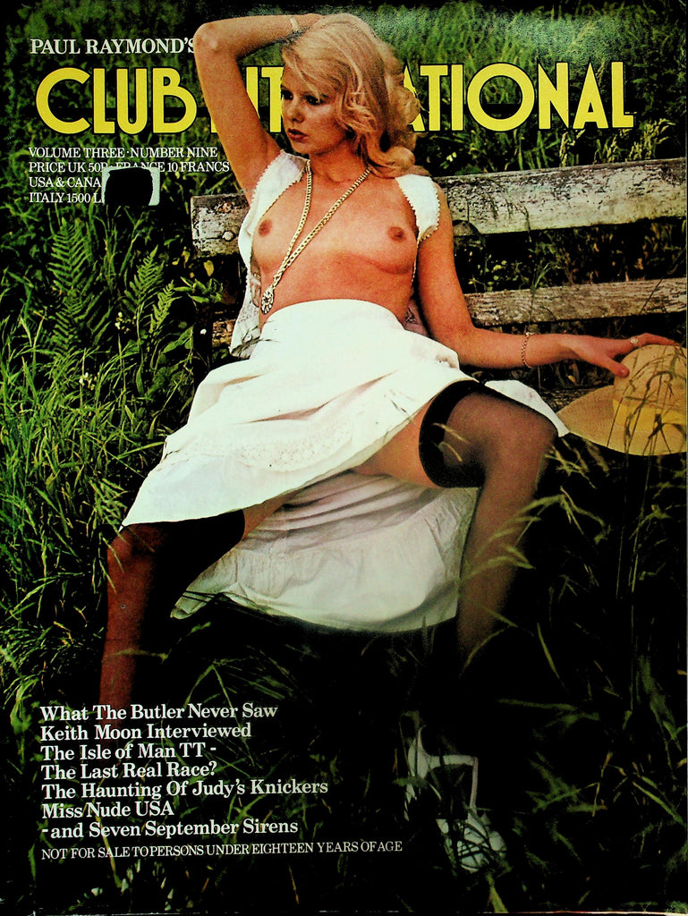 Club International Magazine  Miss USA & 7 September Sirens!  vol.3 #9   September  1974    Paul Raymond     112625lmp