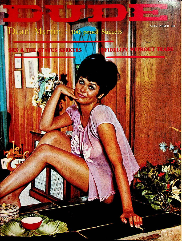 Dude Vintage Magazine  Centerfold Girl Cindy /  Dean Martin  November 1966    060523lm-p2