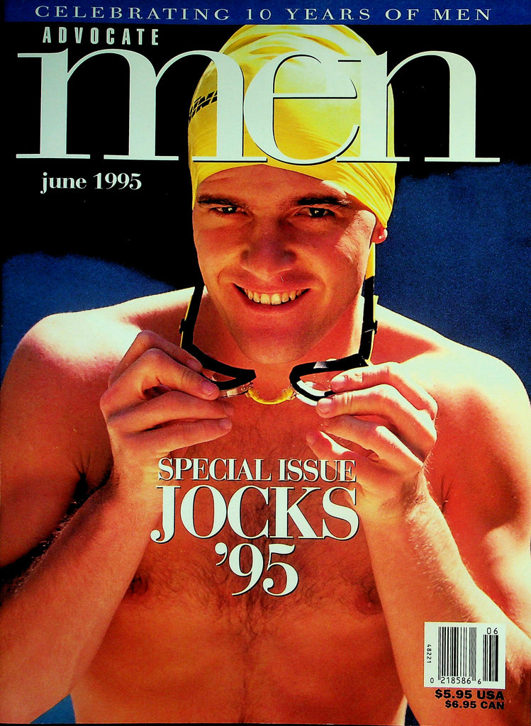 Advocate Men Gay Magazine  Special Issue Jocks '95  Cover Guy Michael J. Cox   June 1995   041826lmp