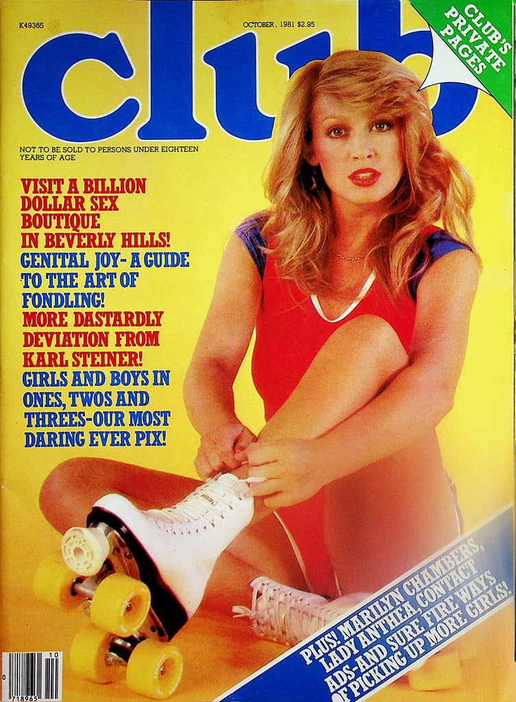 Club Magazine   Marilyn Chambers / Lady Anthea  October 1981   031224lm-p