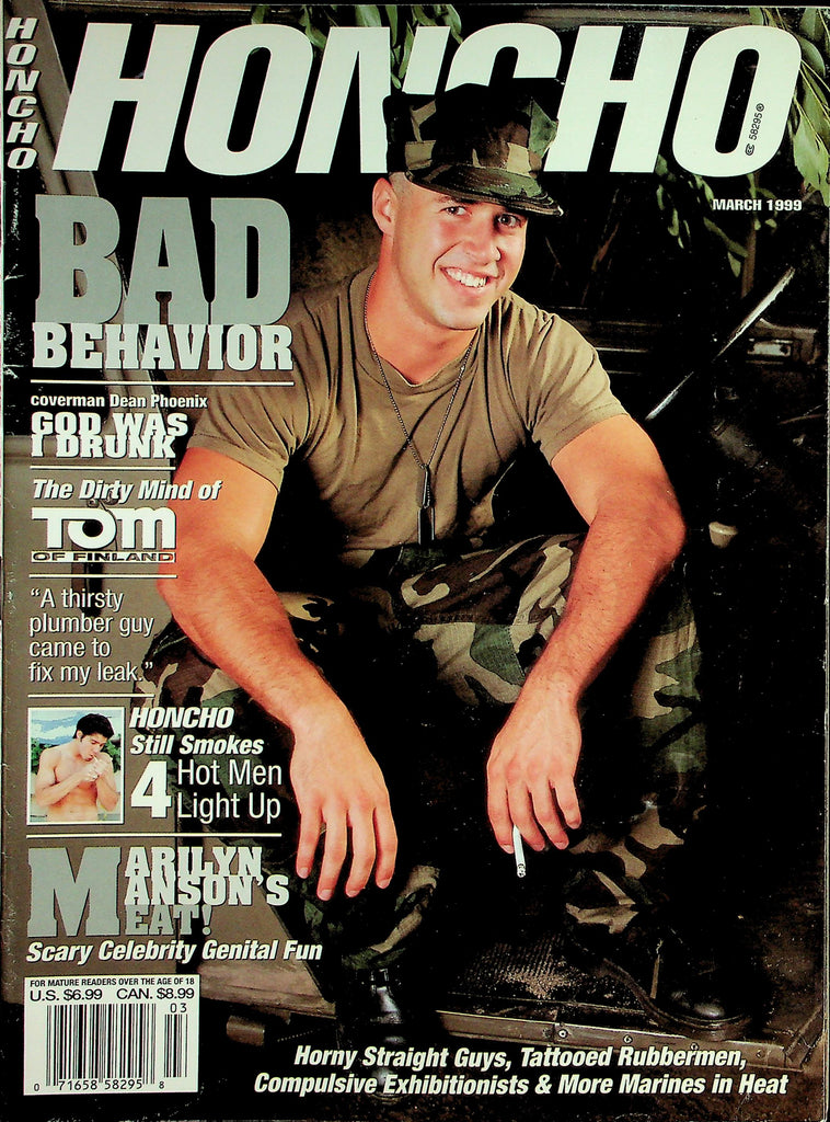 Honcho Gay Magazine  Cover Guy Dean Phoenix  March 1999    031326lmp