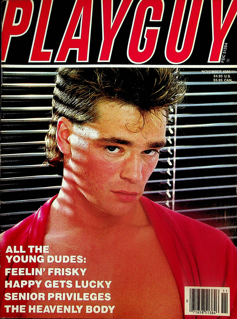 Playguy Gay Magazine  Feelin' Frisky , Happy Gets Luck, Heavenly Body  November 1986   121224lm-p