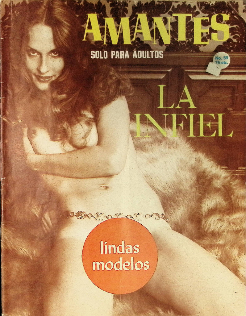 Amantes Spanish Vintage 1960s Adult Magazine La Infiel  Lindas100625AMP