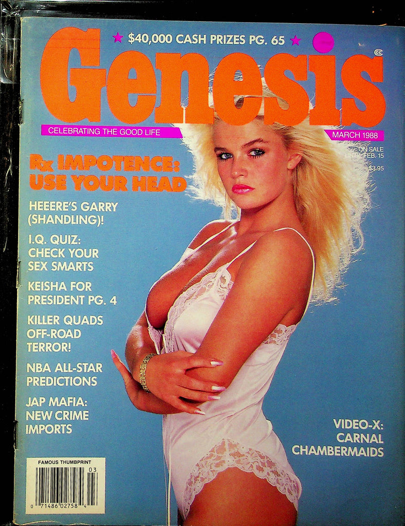 Genesis Magazine Carnal Chambermaids March 1988 101323RP