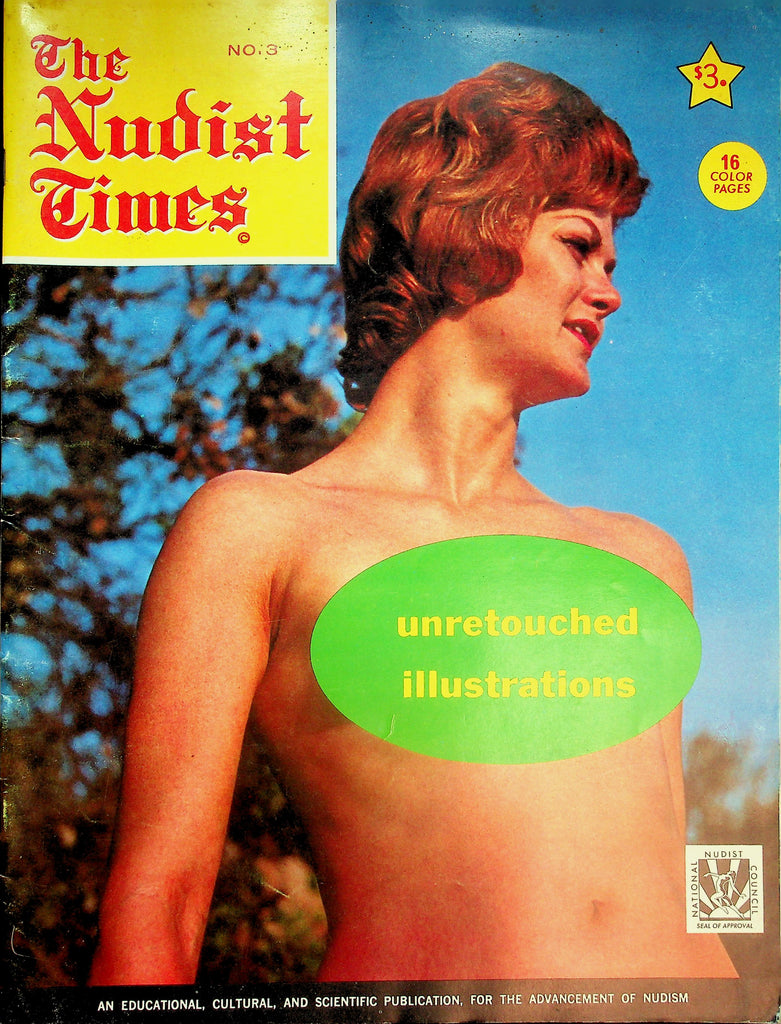 The Nudist Times Oversized Magazine Nudist Invades Ouside World / Nudist Fantasy Island  #3 1960's        070126lmp-GSC
