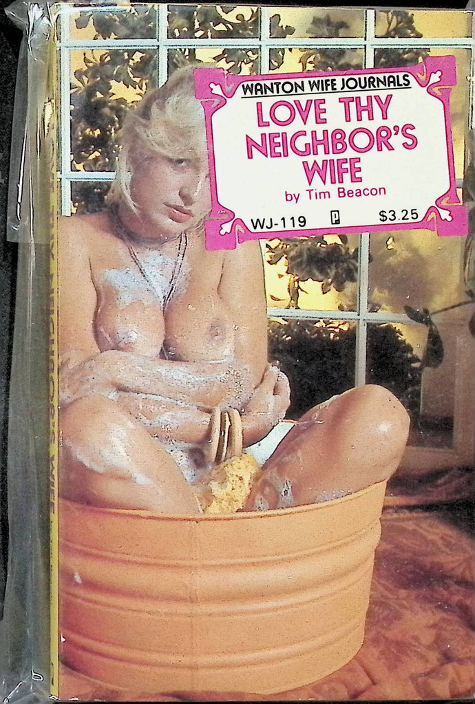 Love They Neighbor's Wife by Tim Beacon Wanton WJ-119 1980s Wanton Wife Journals Adult Paperback Novel -112124AMP