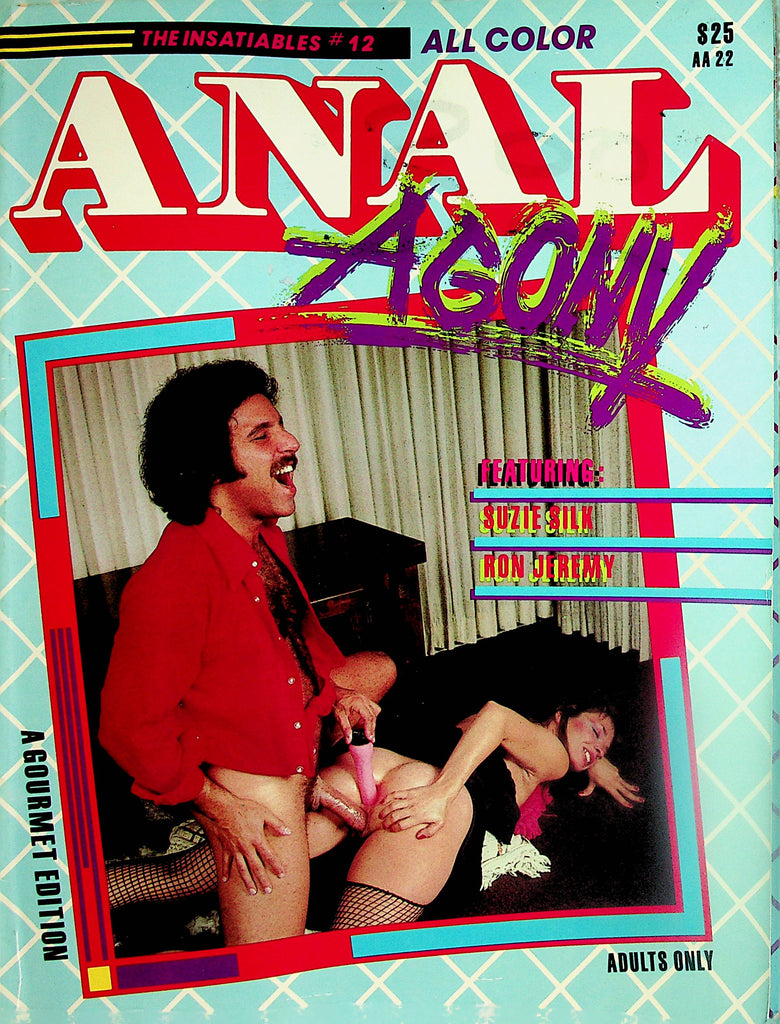 Anal Agony Magazine  Ron Jeremy & Suzie Silk #12  1980's Gourmet Edition  012424lm-p