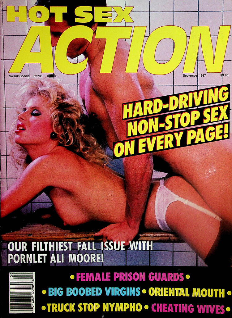 Hot Sex Action Magazine   Big Boobed Virgins, Oriental Mouth, Truck Stop Nympho  September 1987    042424lm-p2